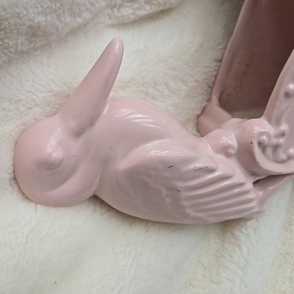 S T O R K Over Cradle planter 1950 Ceramic - Picture 4 of 4